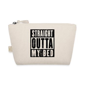 Straight Outta My Bed Shirt, Morgenmuffel - Bio-Täschchen - Natur - Vorne