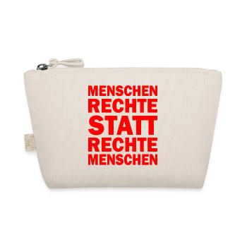 menschenrechte statt rechte menschen - Bio-Täschchen - Natur - Vorne