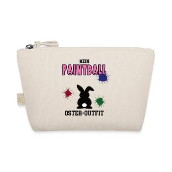 Paintball Oster Outfit Ostergeschenk Paintballerin - Bio-Täschchen - Natur - Vorne