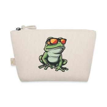 Frosch Cool Tier - Bio-Täschchen - Natur - Vorne
