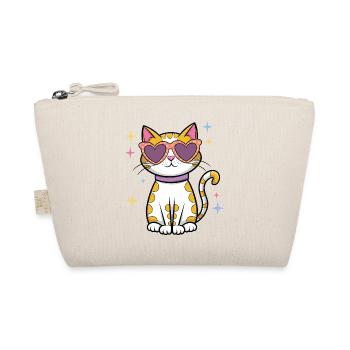 Cat Sparkle - Organic Pouch - nature - Front