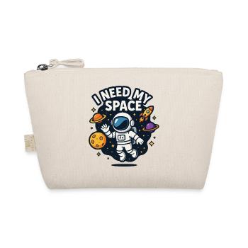 Astronaut "I need my space" - Organic Pouch - nature - Front