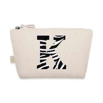 Letter k zebra - Organic Pouch - nature - Front