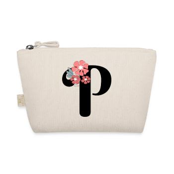 Buchstabe p Minimalistische Blumen - Bio-Täschchen - Natur - Vorne