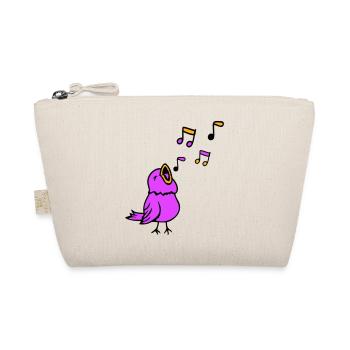 Musical notes: songbird, sparrow, singing, chirping, music - Organic Pouch - nature - Front
