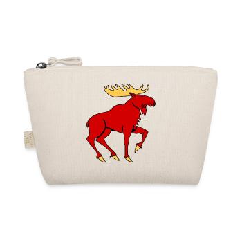 Moose with Antlers – Powerful Nature Symbol - Organic Pouch - nature - Front