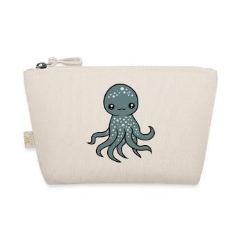 Octopus, Octopus, Octopus, Squid, Cephalopod, Cute, Cute - Organic Pouch - nature - Front