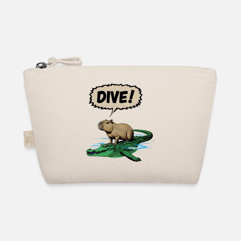 Conception de bande dessinée amusante avec capybara sur crocodile Trousse biologique