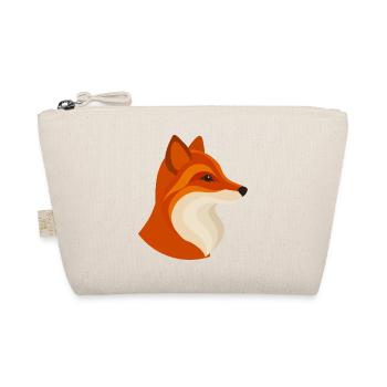 Modern Fox – Geometric & Stylish - Organic Pouch - nature - Front