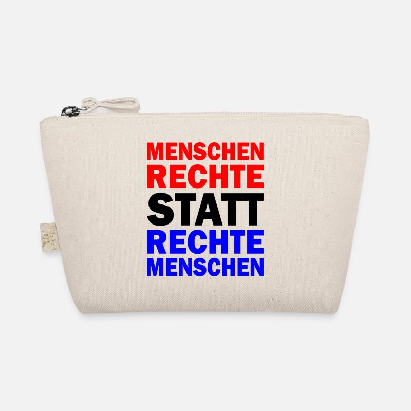 menschenrechte statt rechte menschen - Bio-Täschchen - Natur