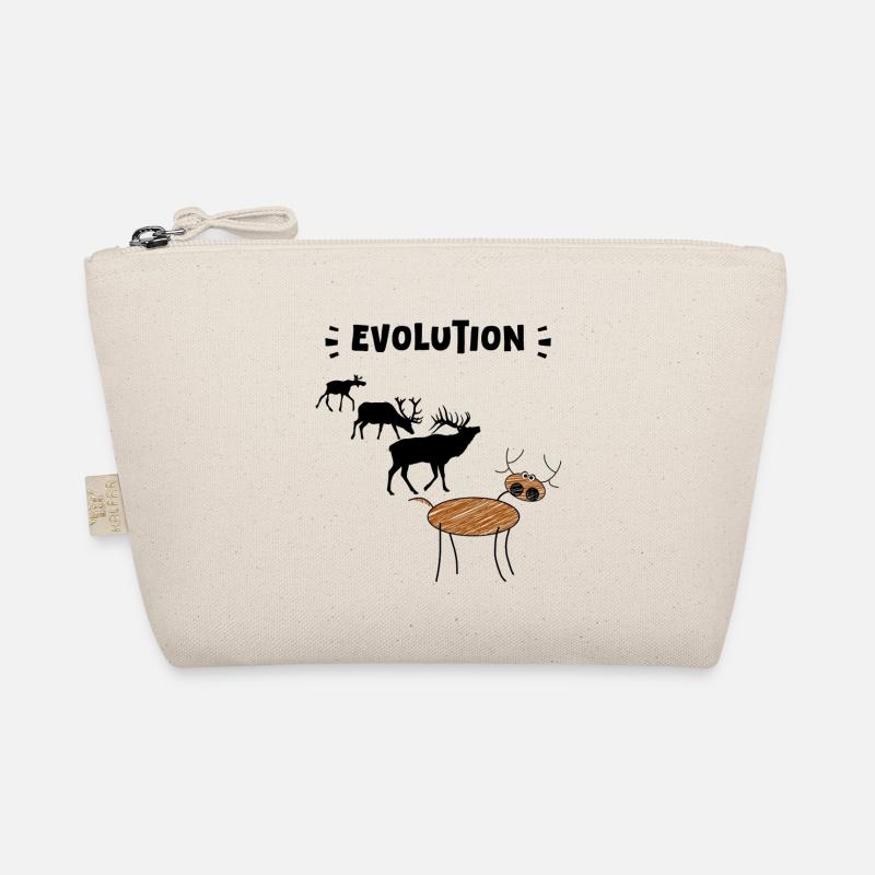 Die Evolution der Hirsche – Lustige Stadien der Evolution. Bio-Täschchen