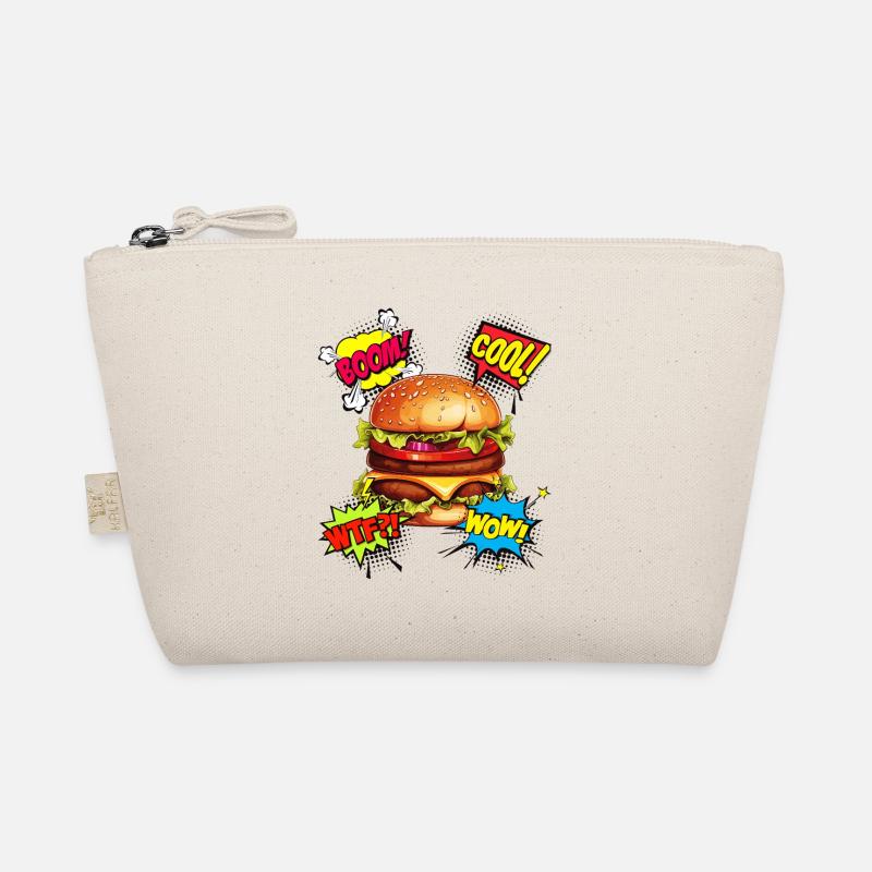Burger Pop Art Hamburger Cheeseburger Restauration rapide Trousse biologique
