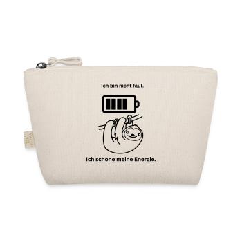 I'm not lazy - Organic Pouch - nature - Front
