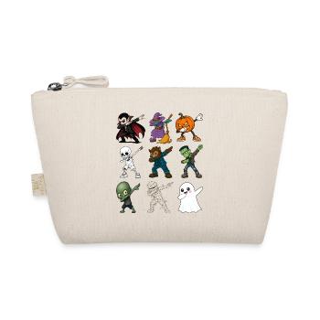 Funny Halloween Characters Dabbing - Organic Pouch - nature - Front