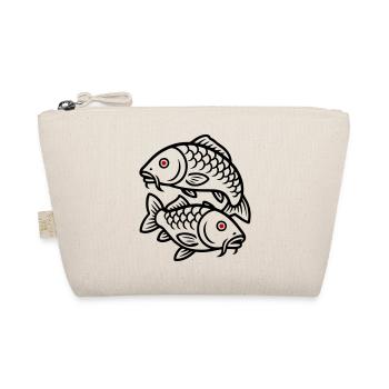 Karpfen Fische Symbol - Bio-Täschchen - Natur - Vorne