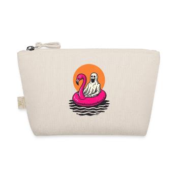 Ghost and flamingo - Organic Pouch - nature - Front