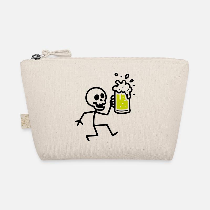 Squelette buvant de la bière Trousse biologique