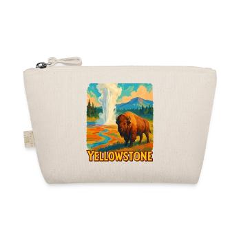 Yellowstone Bison Geyser - Organic Pouch - nature - Front