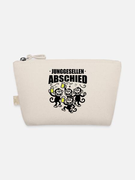 Junggesellenabschied Jga Affen Bier - Bio-Täschchen - Natur - Vorne