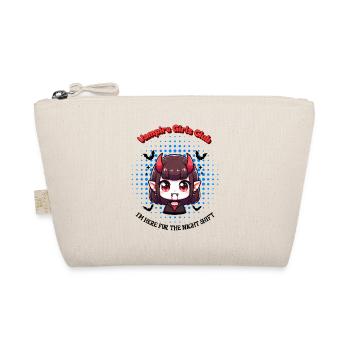 Vampire Girl Night Shift Halloween Anime Kawaii - Organic Pouch - nature - Front