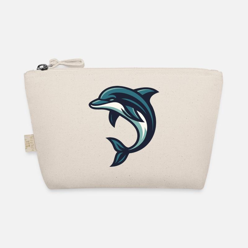 Dolphin jumping wave - Organic Pouch - nature