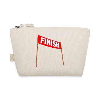 Red banner with FINISH – You've made it! - Organic Pouch - nature - Front