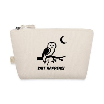 Owl Shit Happens - Organic Pouch - nature - Front