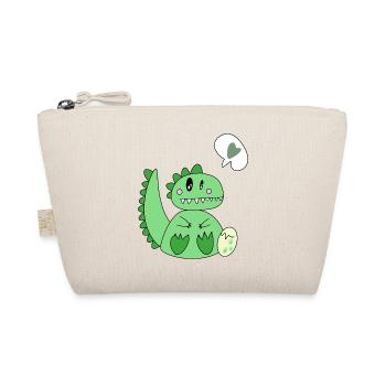 Dinomom’s Little Heart - Bio-Täschchen - Natur - Vorne