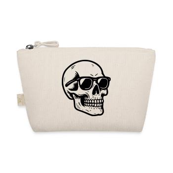 Totenkopf Brille, Totenkopf ... - Bio-Täschchen - Natur - Vorne