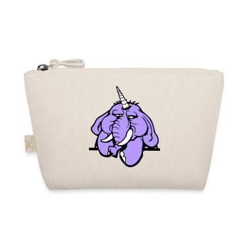 Unicorn, elephant, bad-tempered, angry, sad - Organic Pouch - nature - Front