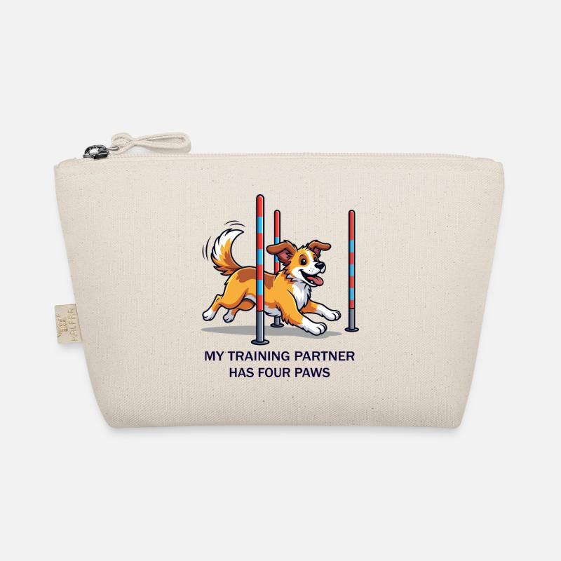 My Training Partner has four Paws - Bio-Täschchen - Natur