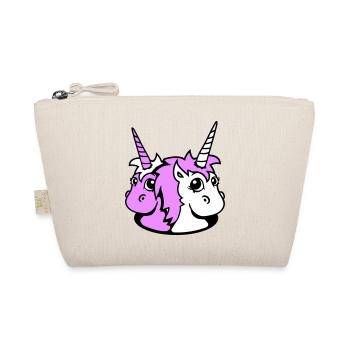 2 Unicorn Girl Team Cute Bottom Hole Friends - Organic Pouch - nature - Front