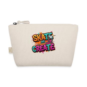 Skater Creativity – Skate and Create Skaterlook - Organic Pouch - nature - Front