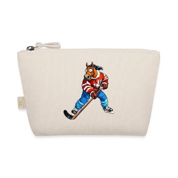 Eishockey Pferd - Organic Pouch - nature - Front