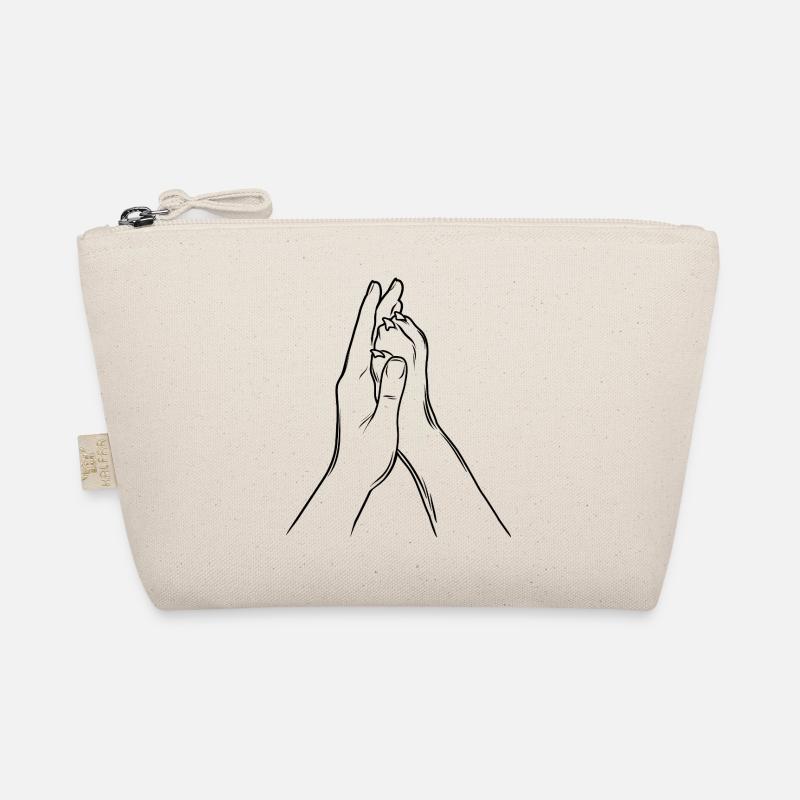 Hand + Hundepfote - High Five - Hunde Fan Bio-Täschchen