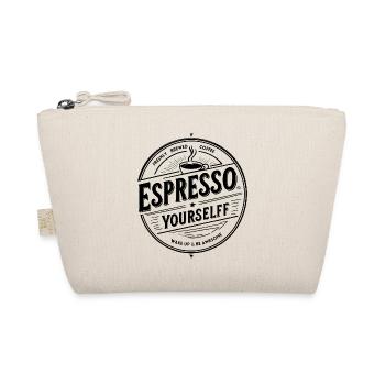 Espresso Yourself – Badge de café vintage, noir - Trousse biologique - nature - Devant