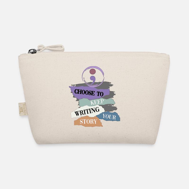 Inspirational Writing Motivation Tapestry - Organic Pouch - nature