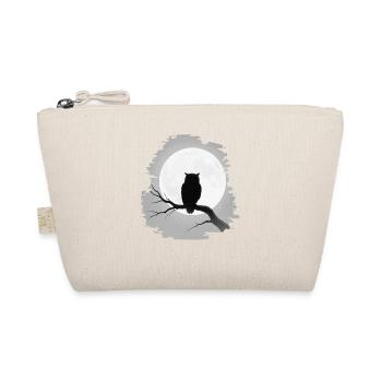 Hibou d’Halloween, pleine lune, nuit, design effrayant - Trousse biologique - nature - Devant