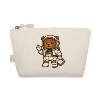 Niedlicher Bär im Astronautenanzug - Bio-Täschchen - Natur - Vorne