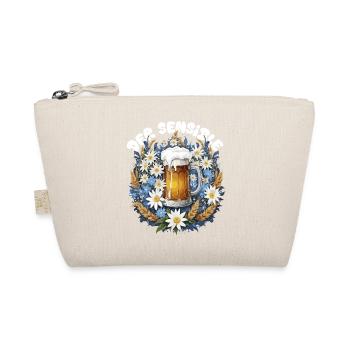 Chope à bière avec décor de camomille et dirndl d’edelweiss - Trousse biologique - nature - Devant