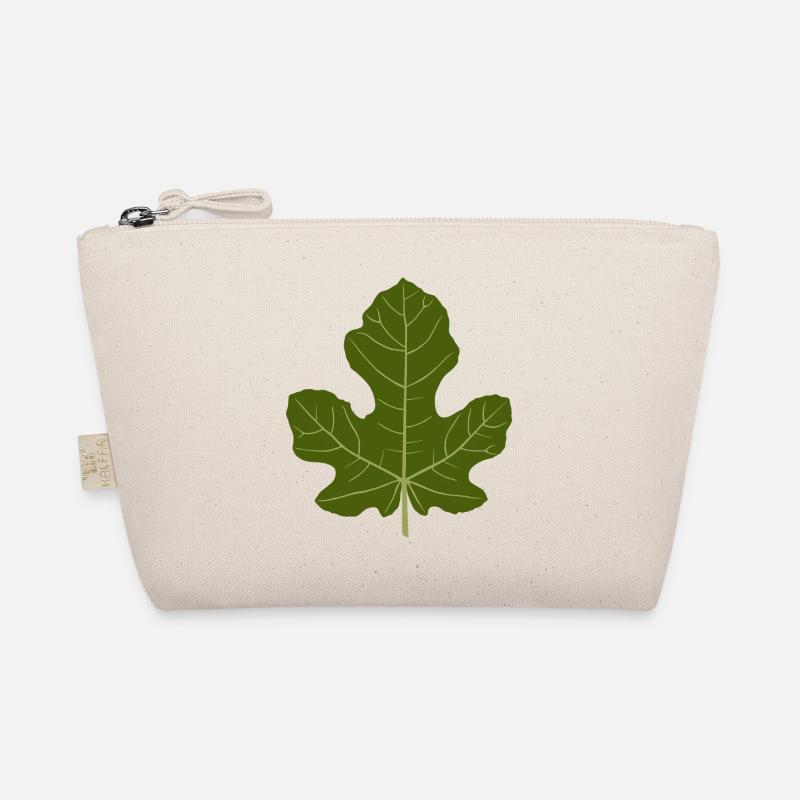 Fig Green Leaf Nature Design Organic Pouch