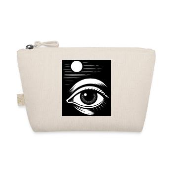 Eye Moon Night Art Illustration - Organic Pouch - nature - Front