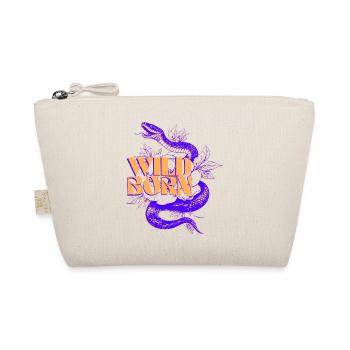 Wild Born Snake and Leaf Illustration - Organic Pouch - nature - Front