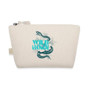 Wild Born Snake and Leaf Tattoo Design - Organic Pouch - nature - Front
