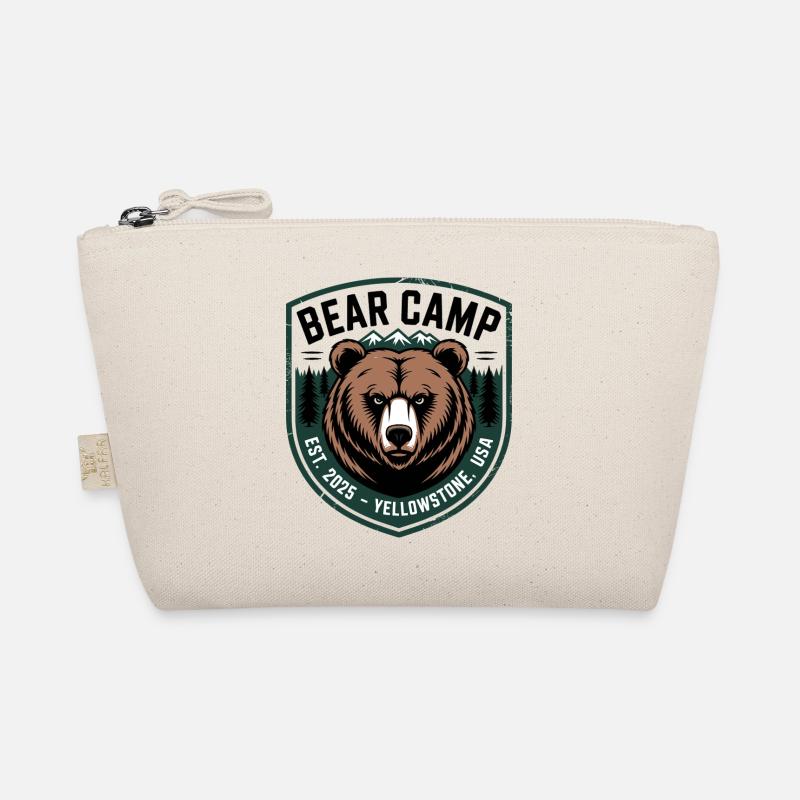 Bear Camp Patch Yellowstone USA Organic Pouch
