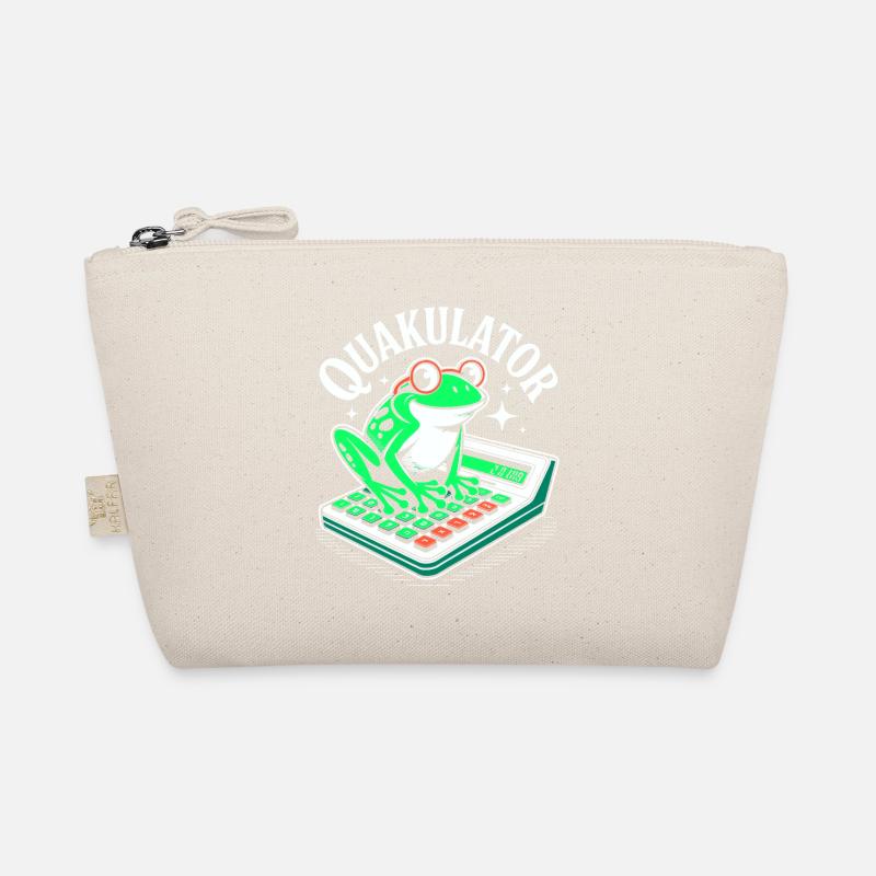 Funny Saying Math Frog Calculator Organic Pouch