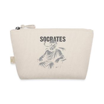 Socrates Smoke Portrait - Organic Pouch - nature - Front