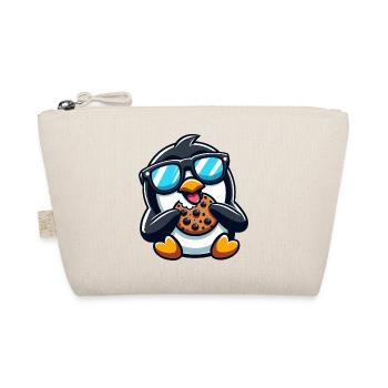 Cute Penguin Cookie Cartoon Dessert Snacking - Organic Pouch - nature - Front