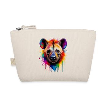 Regenbogenhund Portrait - Bio-Täschchen - Natur - Vorne