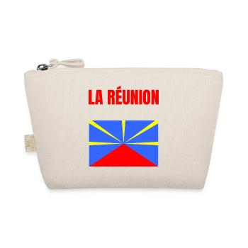 T-shirt drapeau La Réunion volcan - Trousse biologique - nature - Devant